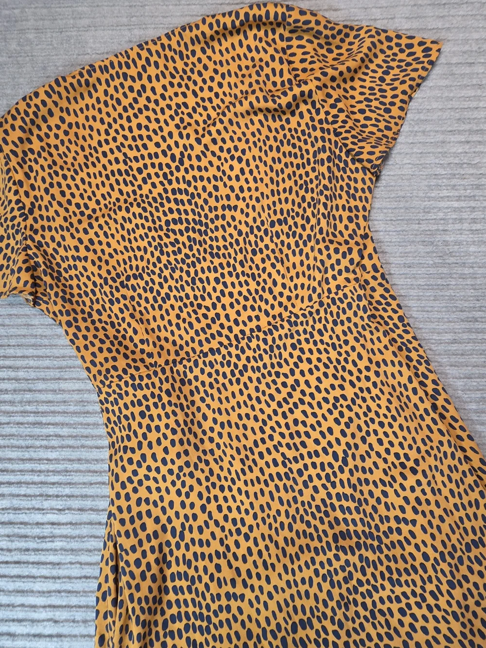 J.CREW Women's Sz 12 Animal Print Wrap Dress  V-Neck Short Sleeve Casual Career